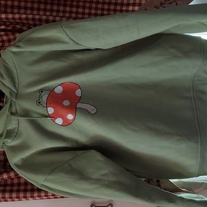 Frog sweatshirt large mushroom